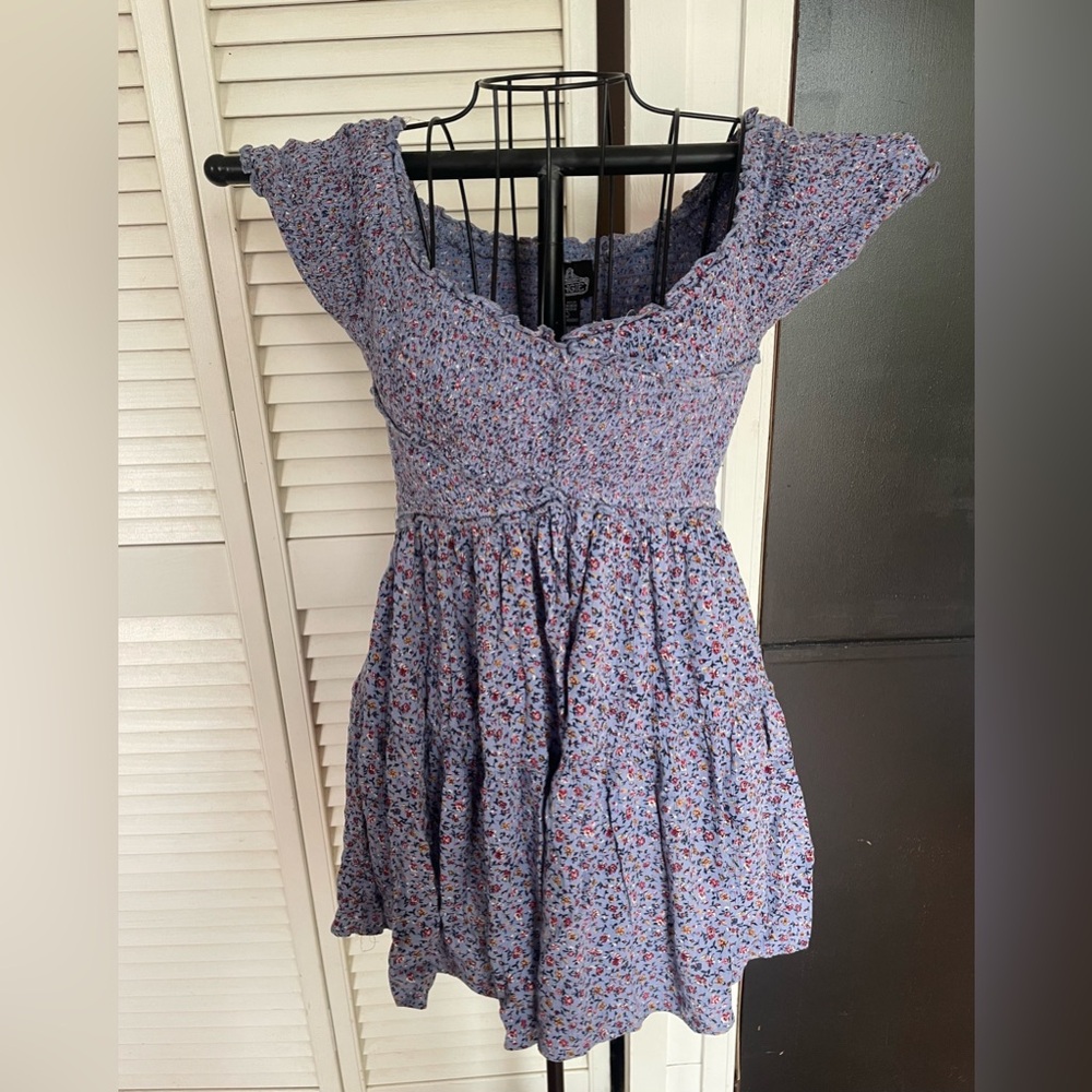Floral Blue Dress